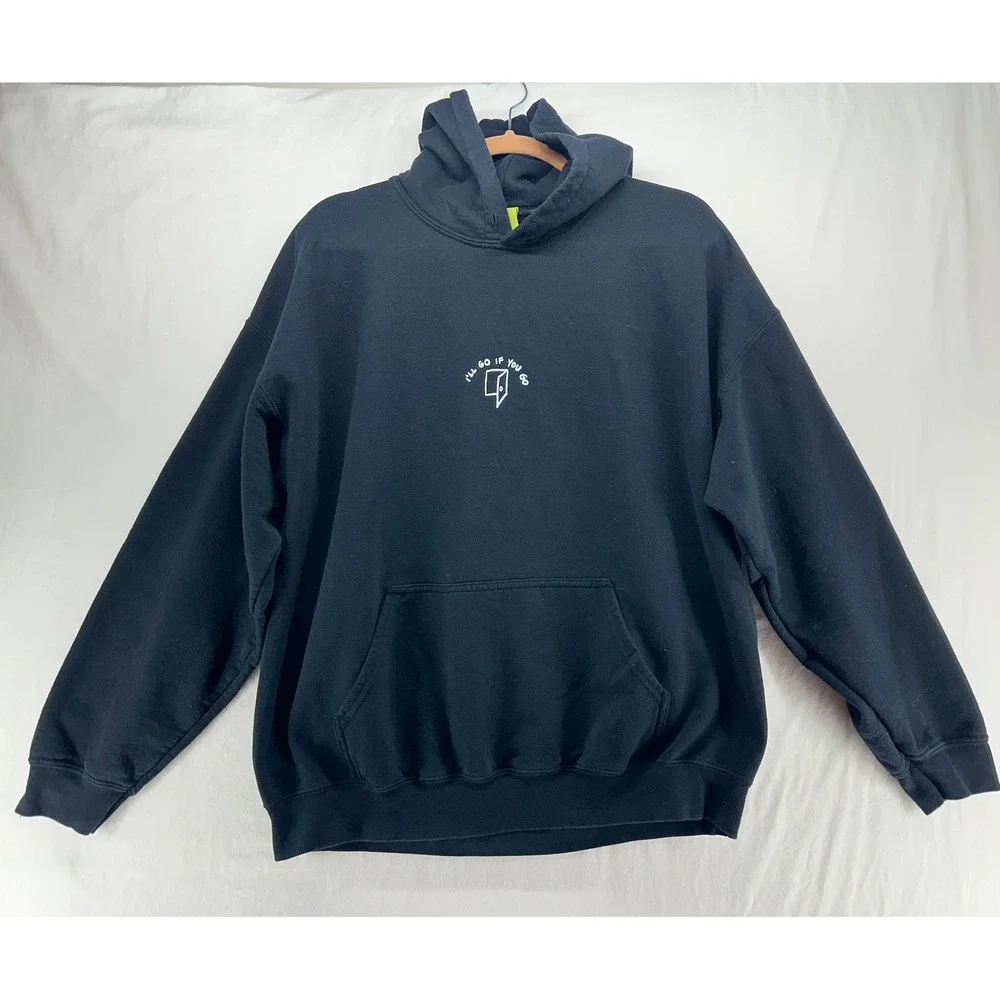 Lonely Ghost Ways To Say I Love You Hoodie Black Mens XL I'll Go If You Go - Picture 2 of 10
